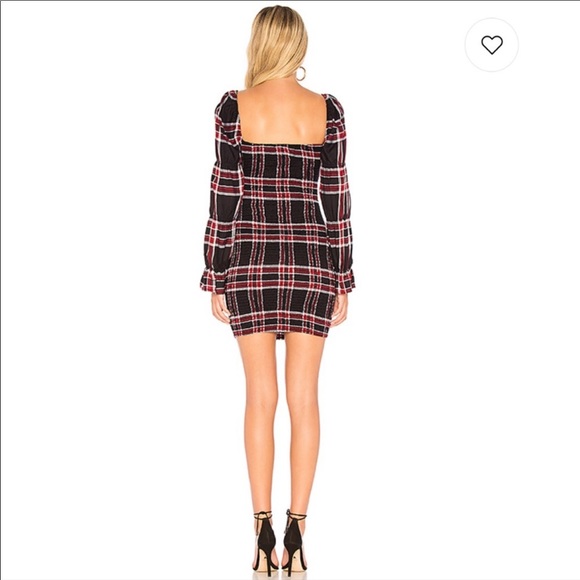 LIKELY – Bartoul Plaid Square Neck Mini Dress NWT - Picture 3 of 6